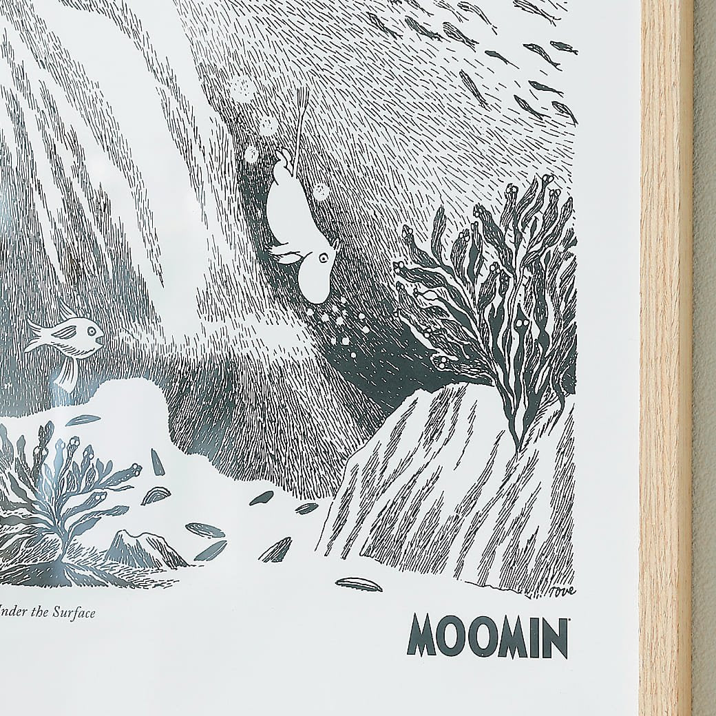 m-po51 アートポスター MOOMIN(ムーミン)Under the Surface - miion|北欧ナチュラルモダン家具・インテリア通販 miion(ミオン)