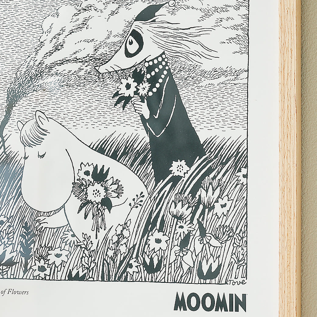 m-po46 アートポスター MOOMIN(ムーミン)Field of Flowers