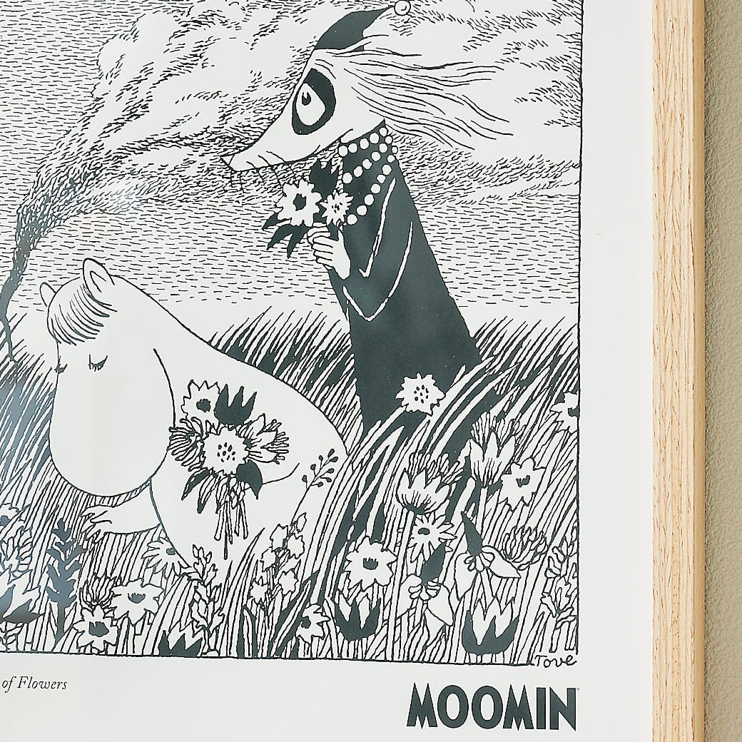 m-po46 アートポスター MOOMIN(ムーミン)Field of Flowers - miion|北欧ナチュラルモダン家具・インテリア通販 miion(ミオン)