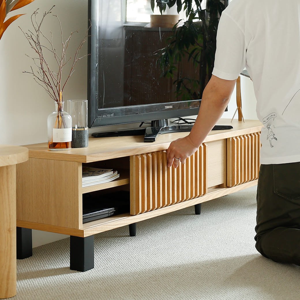 m-tv02 テレビボード ibuka(イブカ)幅150cm - miion|北欧ナチュラルモダン家具・インテリア通販 miion(ミオン)