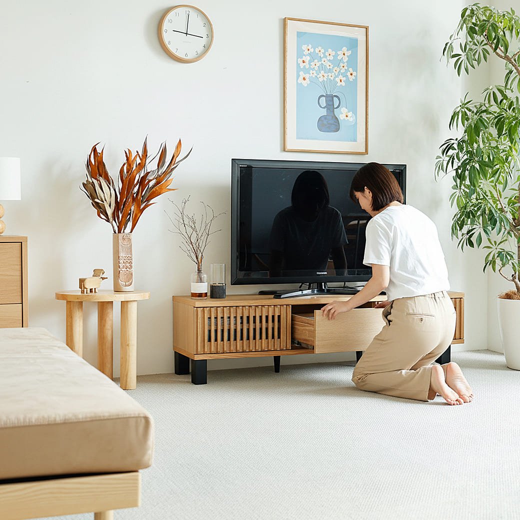 m-tv02 テレビボード ibuka(イブカ)幅150cm - miion|北欧ナチュラルモダン家具・インテリア通販 miion(ミオン)