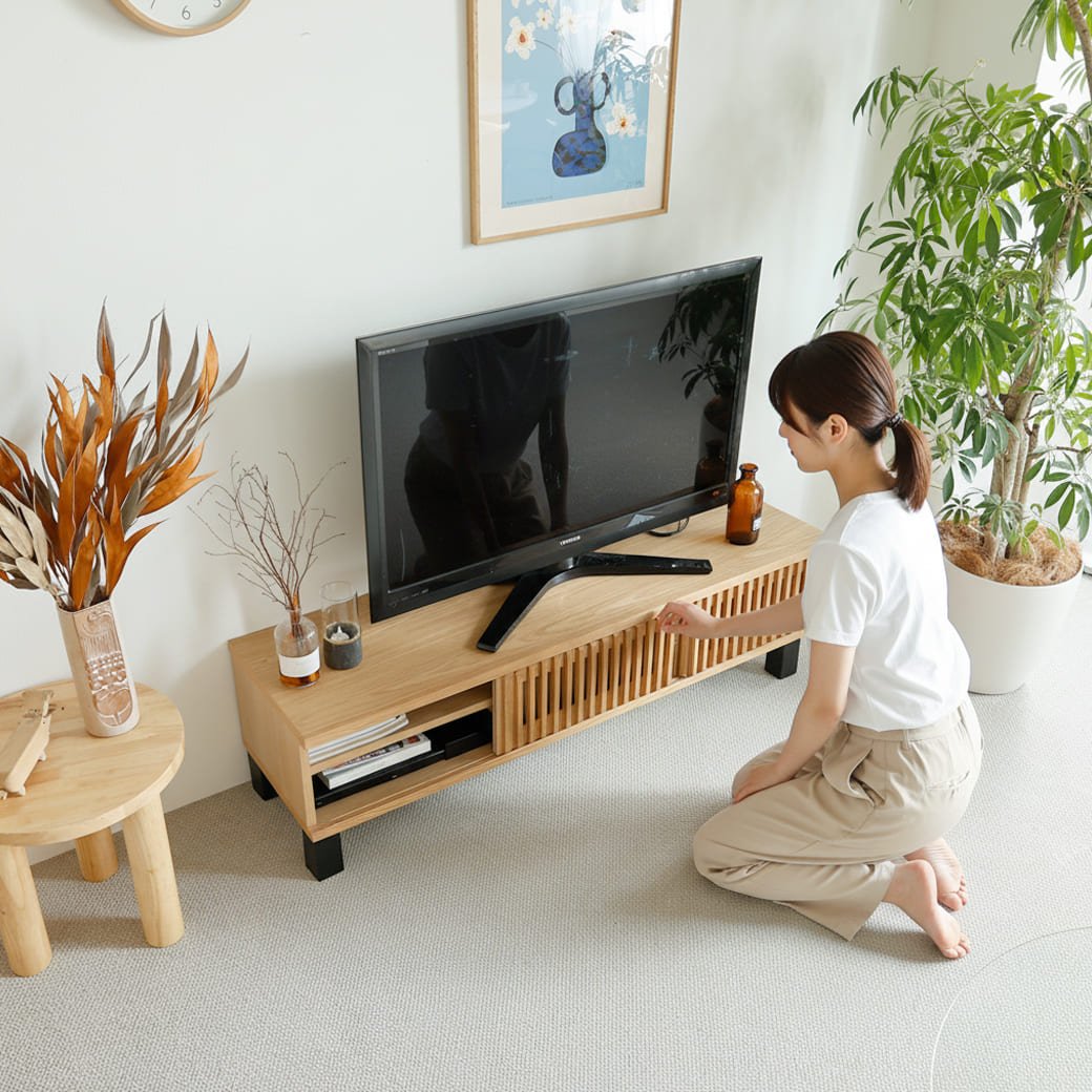 m-tv02 テレビボード ibuka(イブカ)幅150cm - miion|北欧ナチュラルモダン家具・インテリア通販 miion(ミオン)