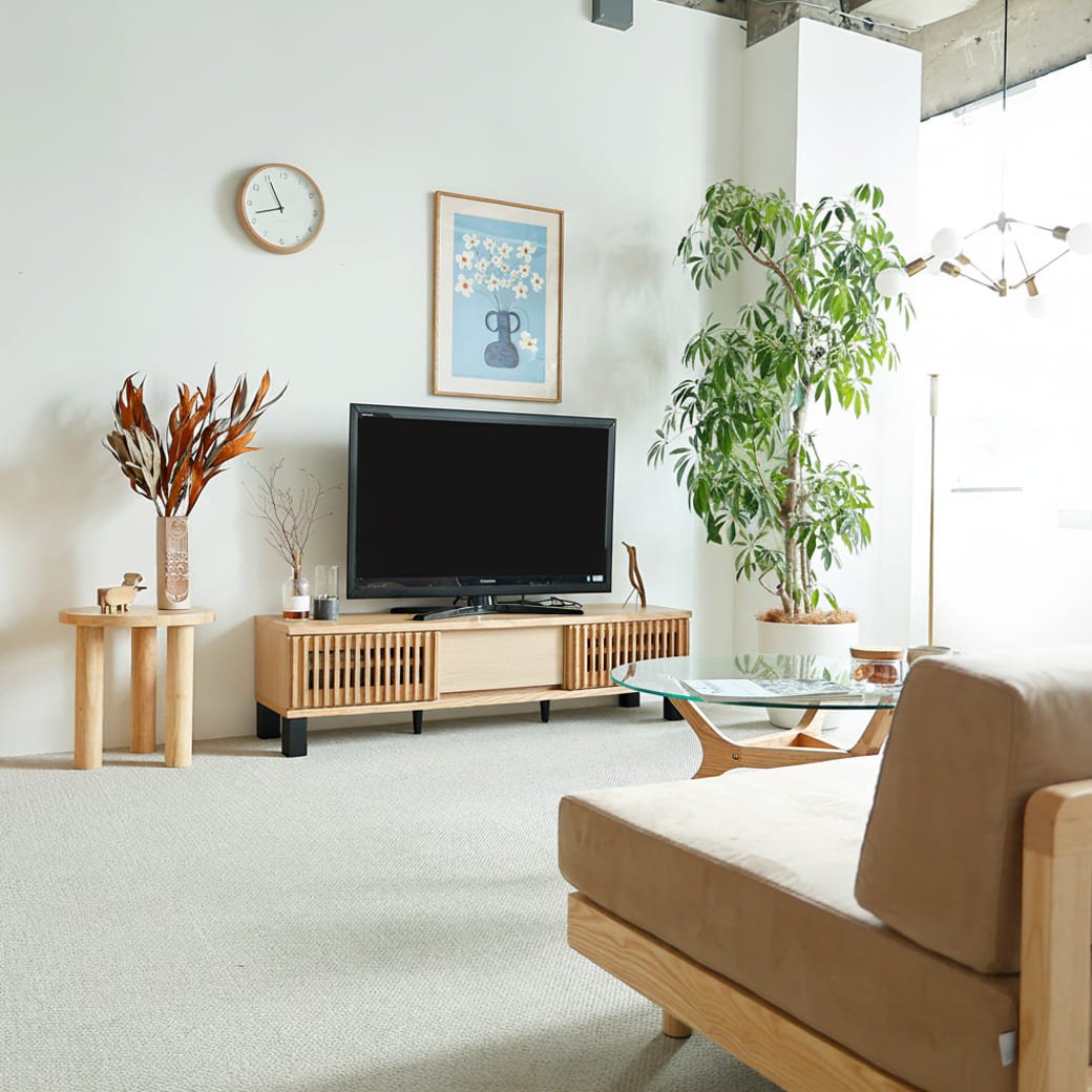 m-tv02 テレビボード ibuka(イブカ)幅150cm - miion|北欧ナチュラルモダン家具・インテリア通販 miion(ミオン)