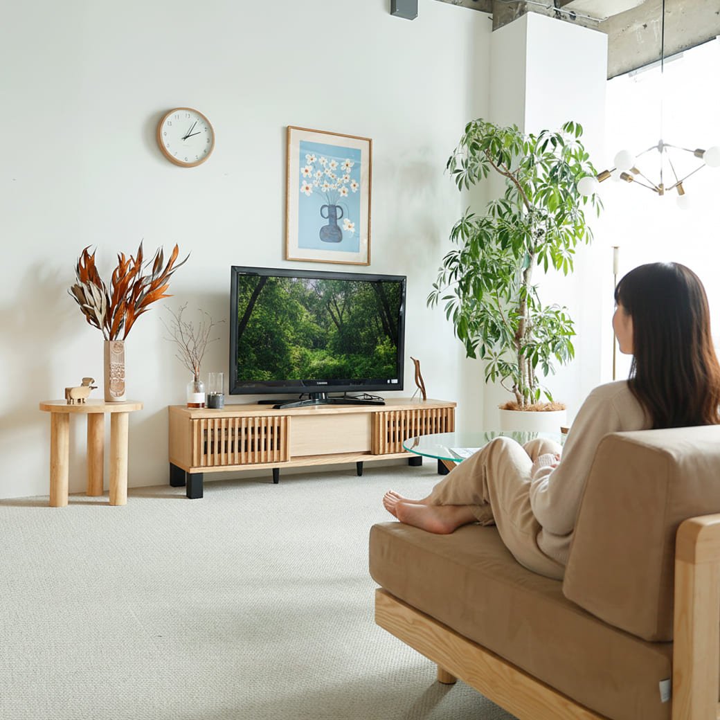 m-tv02 テレビボード ibuka(イブカ)幅150cm - miion|北欧ナチュラルモダン家具・インテリア通販 miion(ミオン)