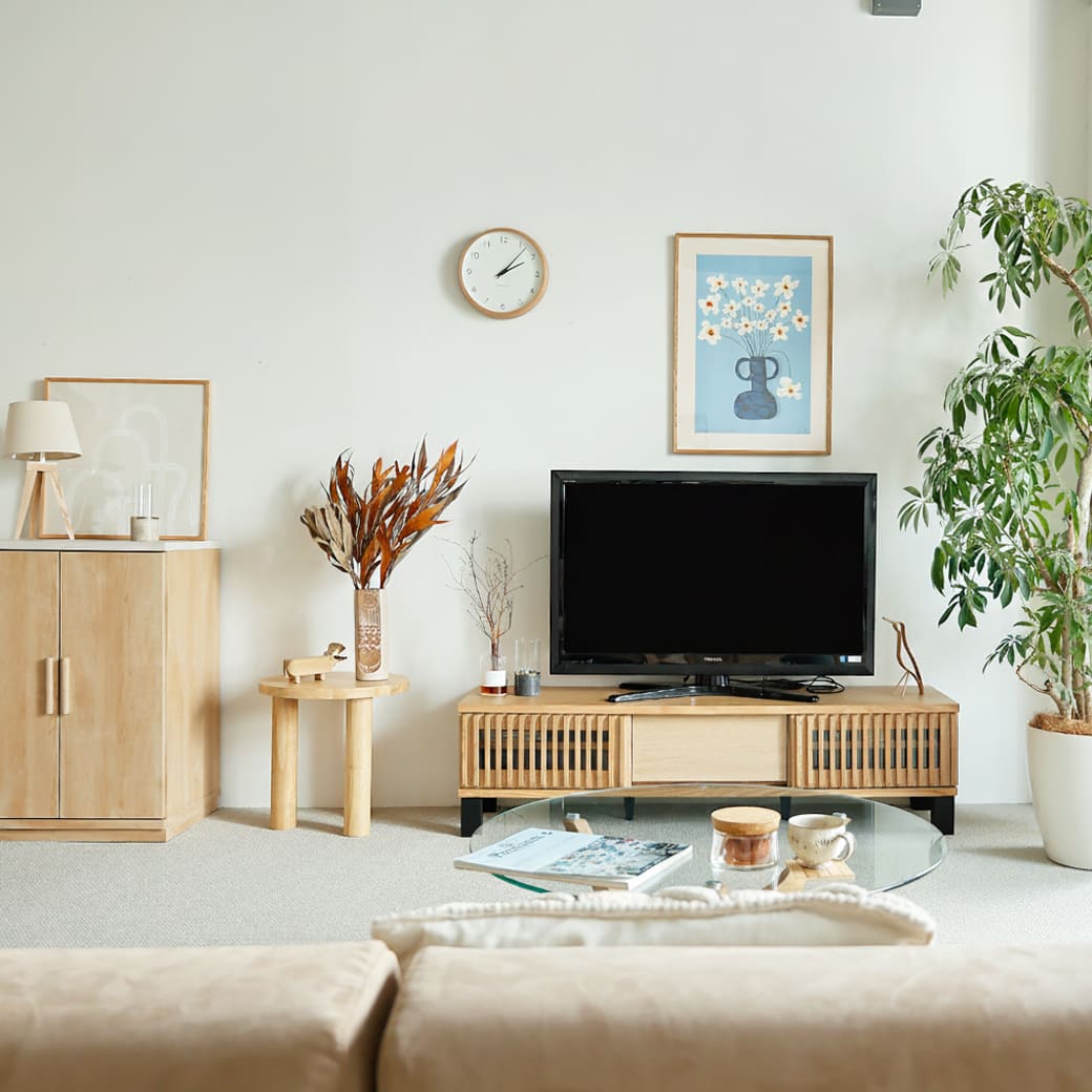 m-tv02 テレビボード ibuka(イブカ)幅150cm - miion|北欧ナチュラルモダン家具・インテリア通販 miion(ミオン)