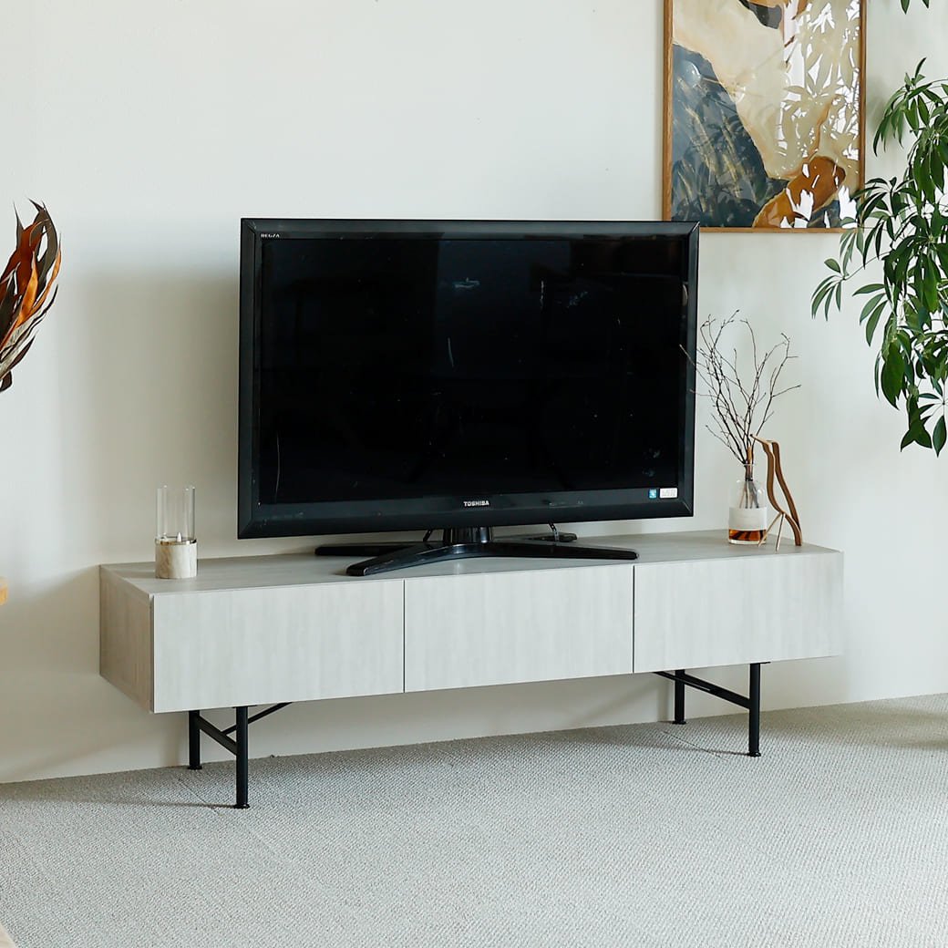 m-tv03 テレビボード Selloc(セロク)ライトグレー - miion|北欧ナチュラルモダン家具・インテリア通販 miion(ミオン)