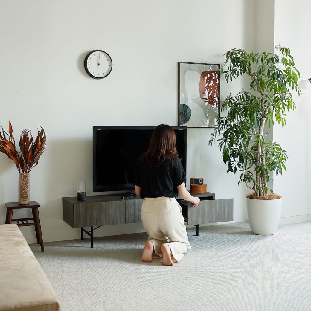 m-tv04 テレビボード Selloc(セロク)ダークグレー - miion|北欧ナチュラルモダン家具・インテリア通販 miion(ミオン)