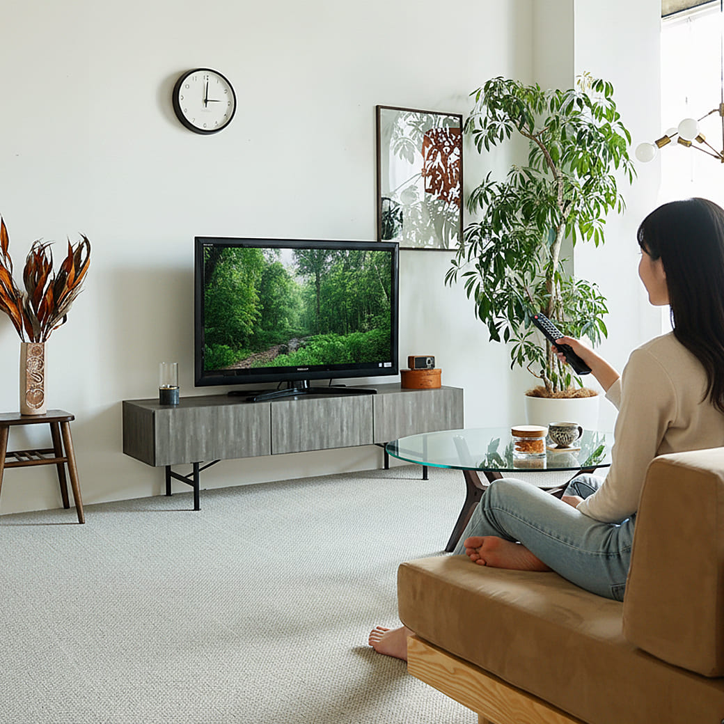 m-tv04 テレビボード Selloc(セロク)ダークグレー