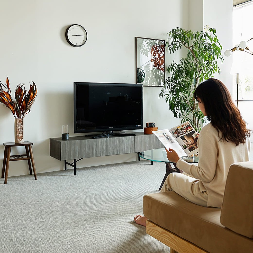 m-tv04 テレビボード Selloc(セロク)ダークグレー - miion|北欧ナチュラルモダン家具・インテリア通販 miion(ミオン)
