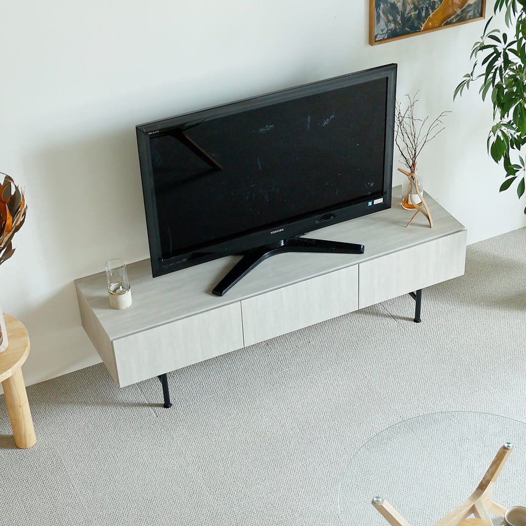 m-tv03 テレビボード Selloc(セロク)ライトグレー - miion|北欧ナチュラルモダン家具・インテリア通販 miion(ミオン)