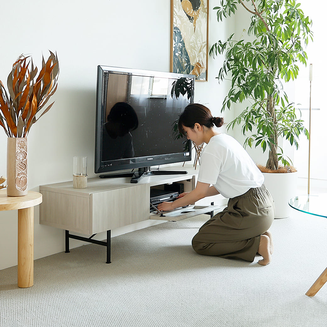 m-tv03 テレビボード Selloc(セロク)ライトグレー