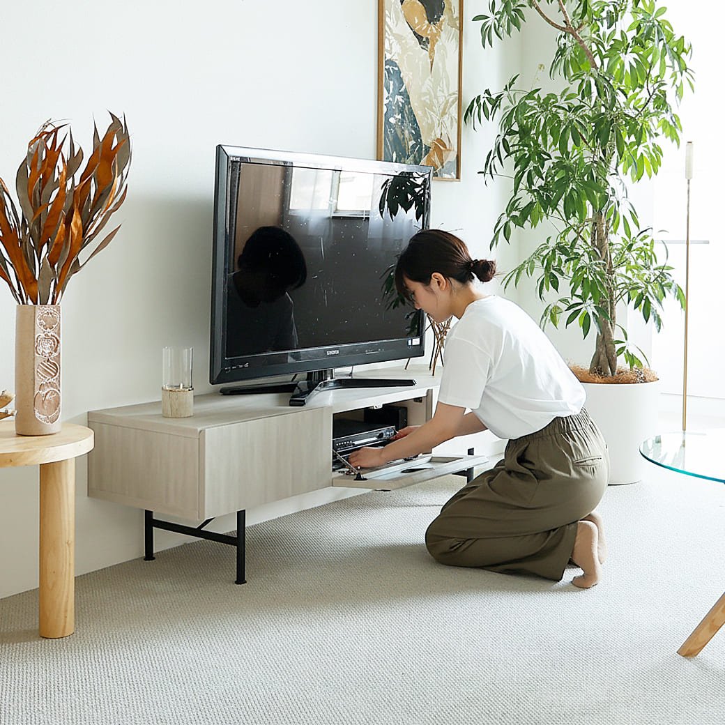 m-tv03 テレビボード Selloc(セロク)ライトグレー - miion|北欧ナチュラルモダン家具・インテリア通販 miion(ミオン)