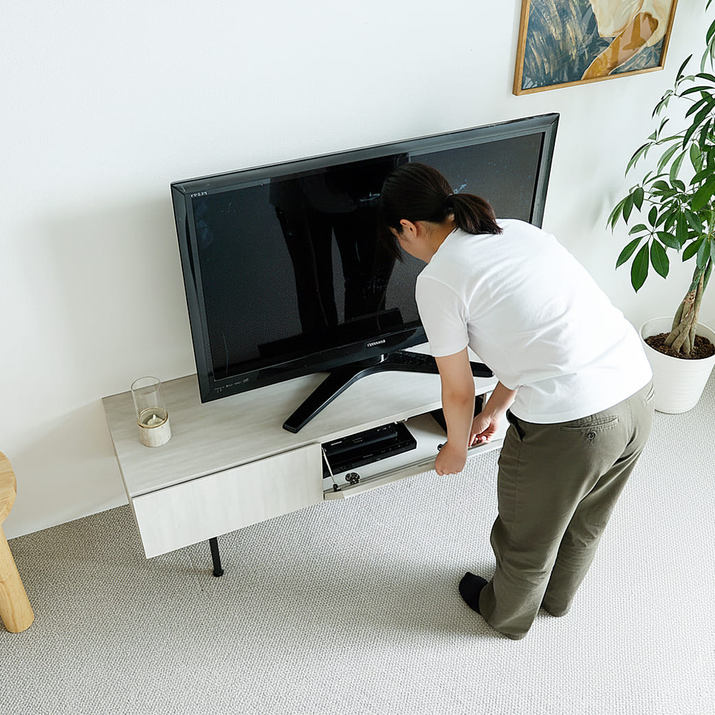 m-tv03 テレビボード Selloc(セロク)ライトグレー