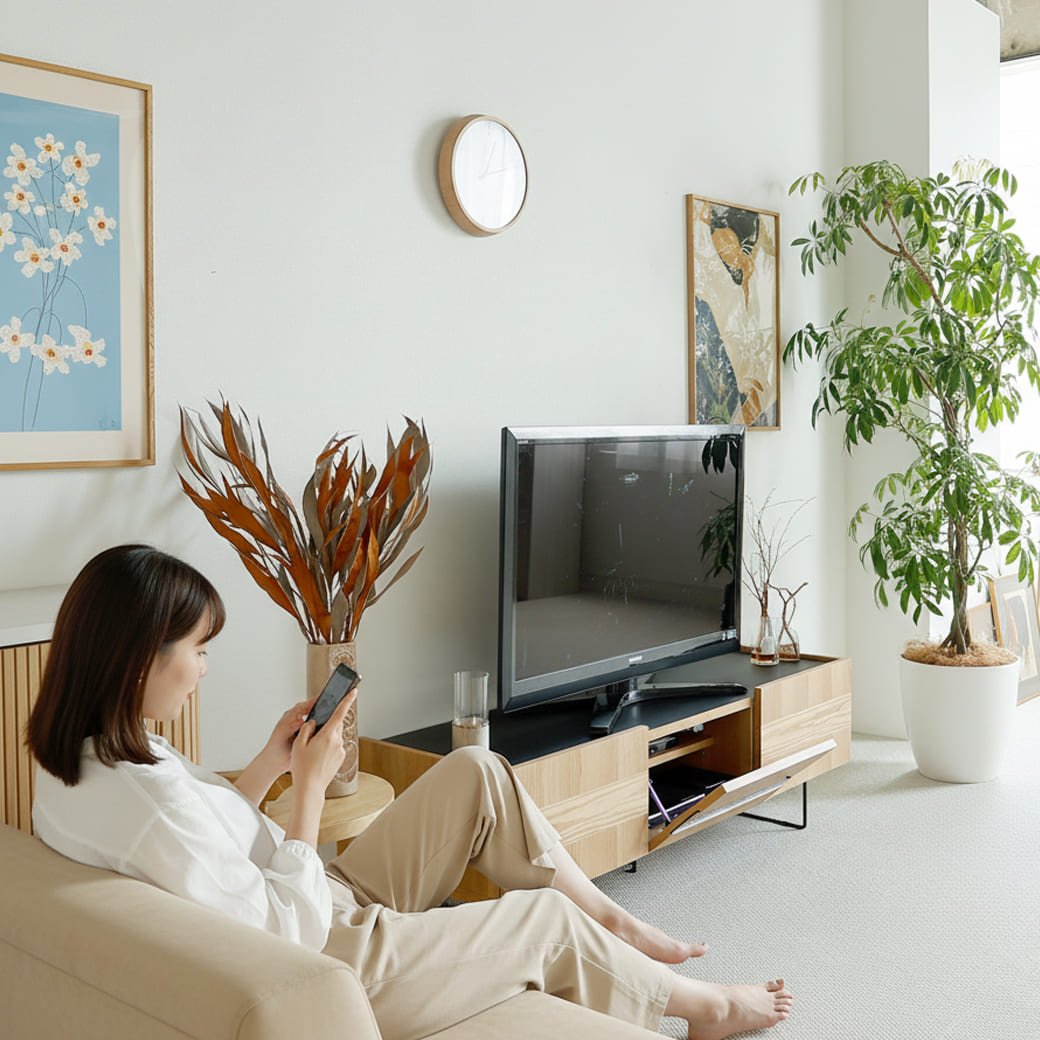 m-tv06 テレビボード Rutte(ルッテ)オークタイプ - miion|北欧ナチュラルモダン家具・インテリア通販 miion(ミオン)