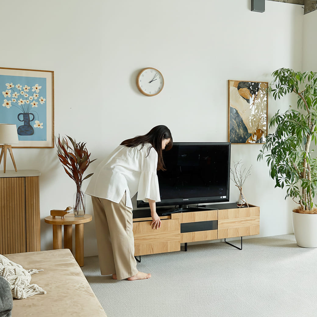 m-tv06 テレビボード Rutte(ルッテ)オークタイプ