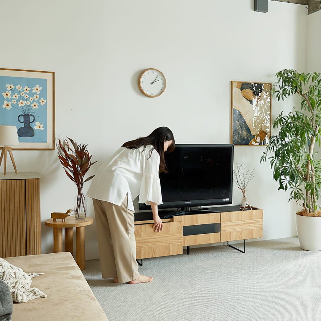 m-tv06 テレビボード Rutte(ルッテ)オークタイプ - miion|北欧ナチュラルモダン家具・インテリア通販 miion(ミオン)