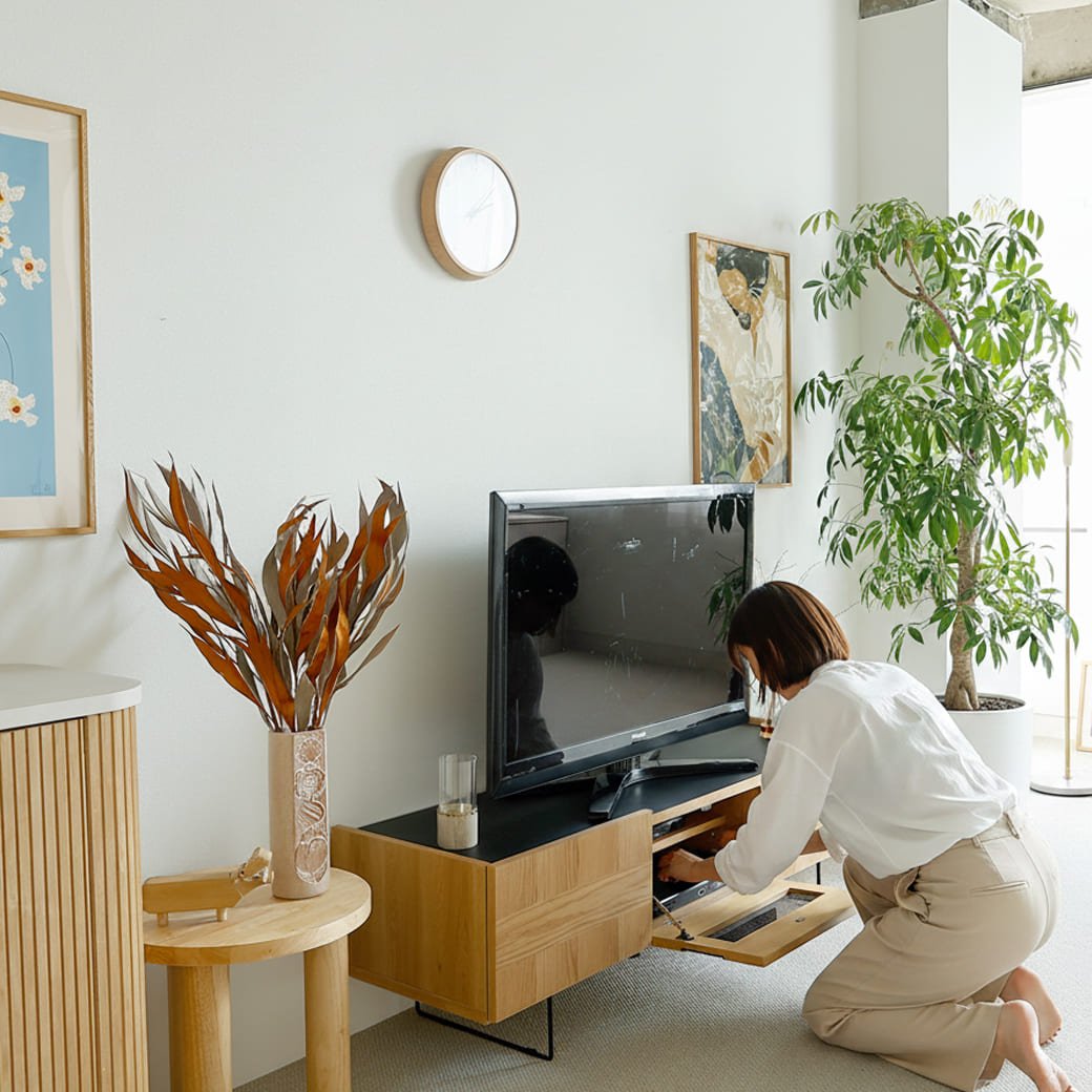 m-tv06 テレビボード Rutte(ルッテ)オークタイプ - miion|北欧ナチュラルモダン家具・インテリア通販 miion(ミオン)