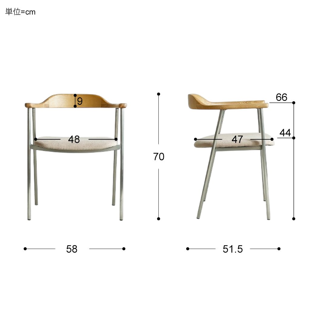 m-dc15 ダイニングチェア form141(フォーム)ベージュタイプ - miion|北欧ナチュラルモダン家具・インテリア通販 miion(ミオン)