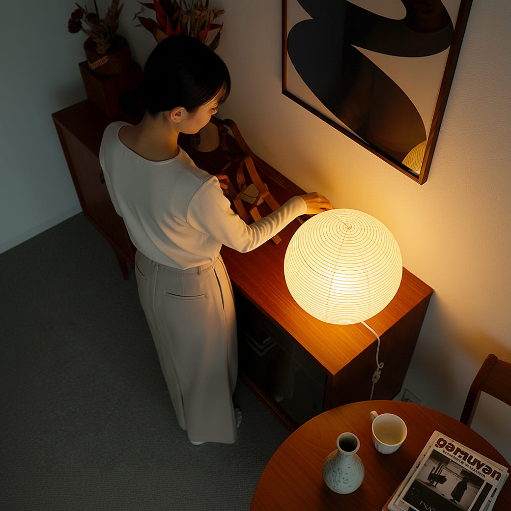 m-tl13 テーブルランプ paper moon(ペーパームーン)