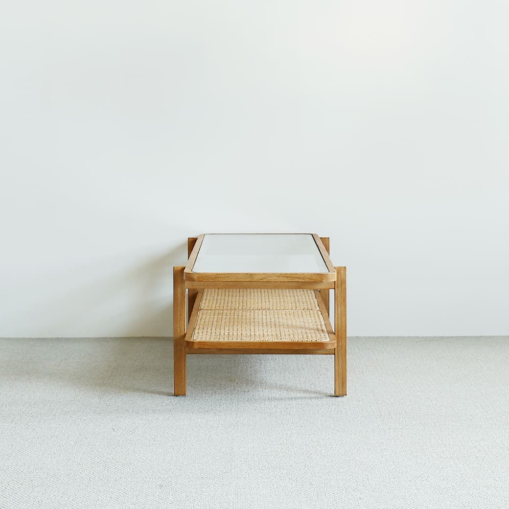 m-st10 ガラスセンターテーブル Kalm(カルム) - miion|北欧ナチュラルモダン家具・インテリア通販 miion(ミオン)