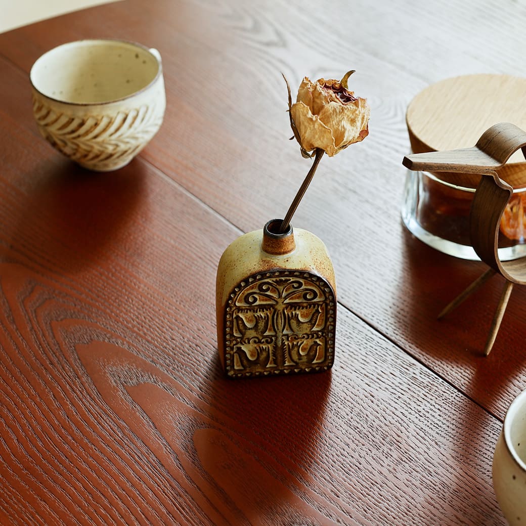 m-fv01 フラワーベース かしわ窯 Vase Bird Bell Shape - miion|北欧ナチュラルモダン家具・インテリア通販 miion(ミオン)