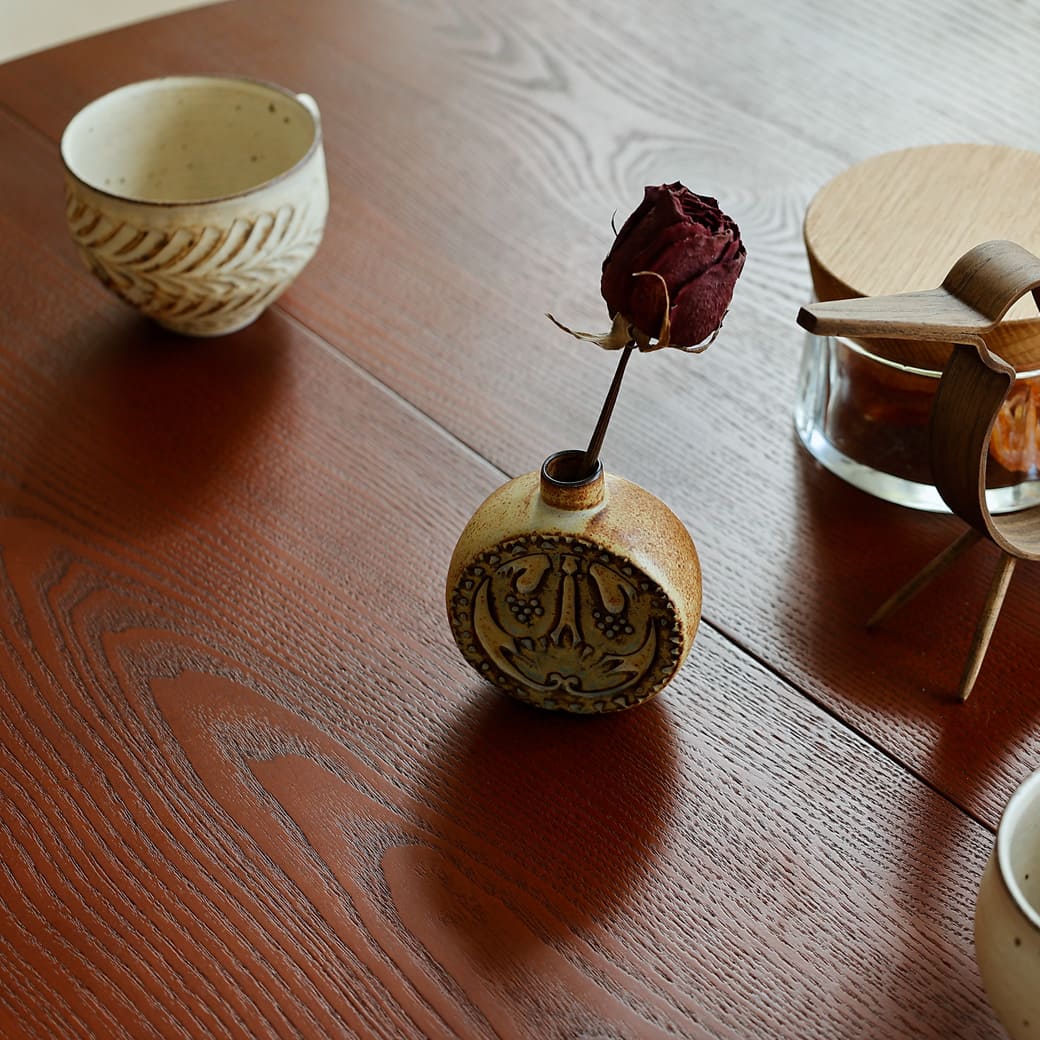 m-fv02 フラワーベース かしわ窯 Vase Bird Round - miion|北欧ナチュラルモダン家具・インテリア通販 miion(ミオン)