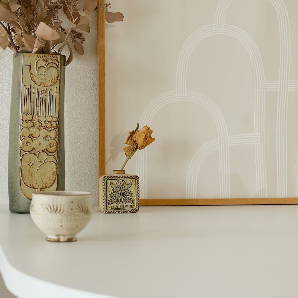 m-fv03 フラワーベース かしわ窯 Vase Bird Square - miion|北欧ナチュラルモダン家具・インテリア通販 miion(ミオン)