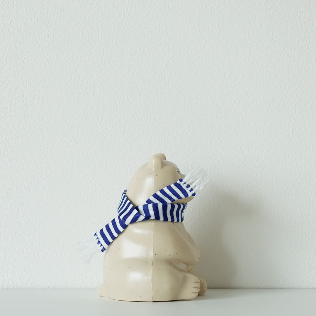 m-ob11 PLASTEP Polar Bear Money Box(白くま貯金箱)