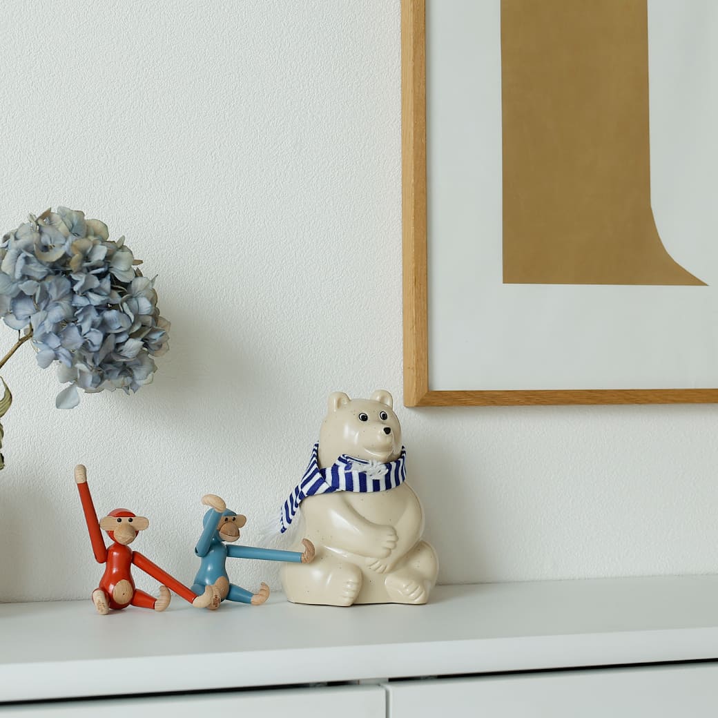 m-ob11 PLASTEP Polar Bear Money Box(白くま貯金箱)