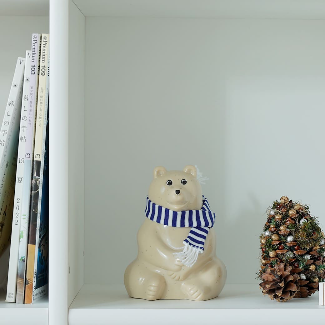 m-ob11 PLASTEP Polar Bear Money Box(白くま貯金箱)