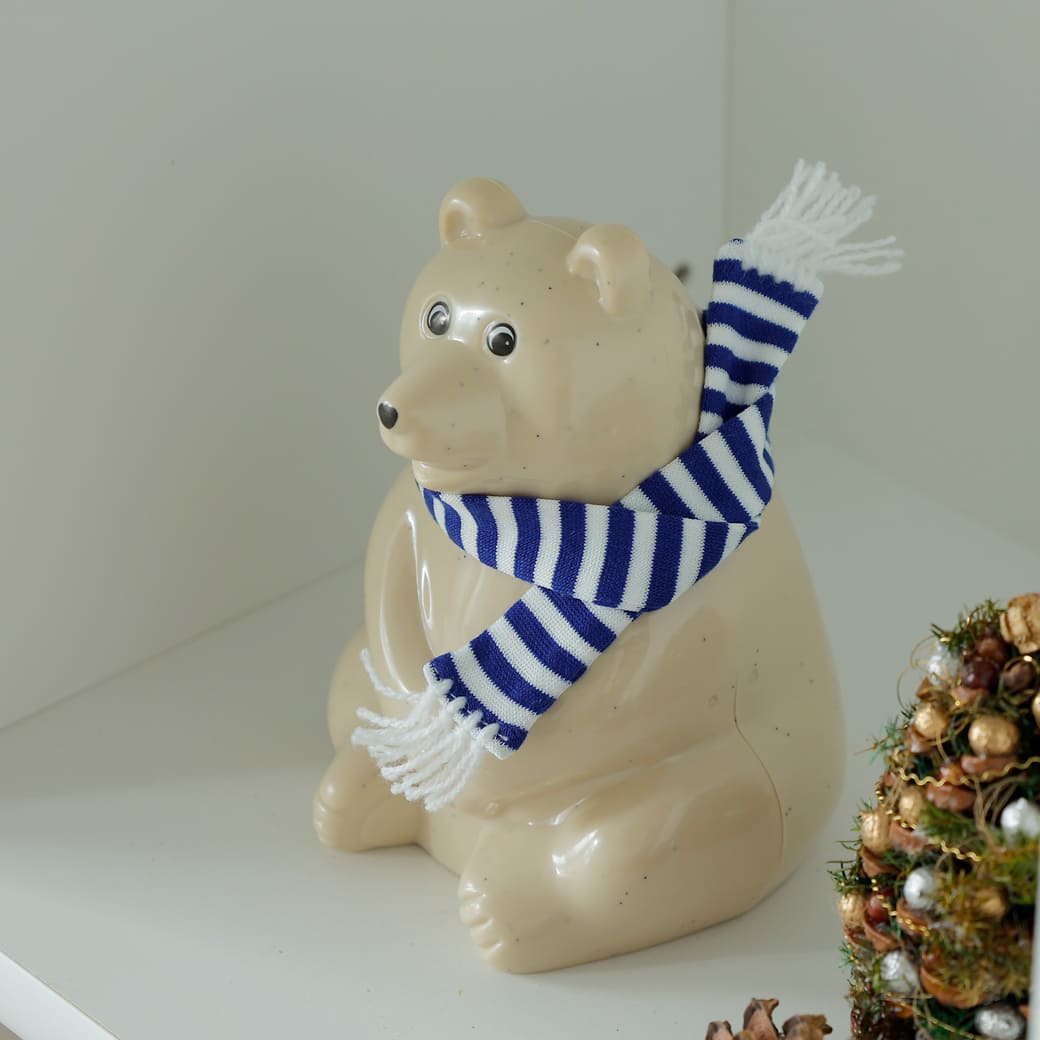 m-ob11 PLASTEP Polar Bear Money Box(白くま貯金箱)