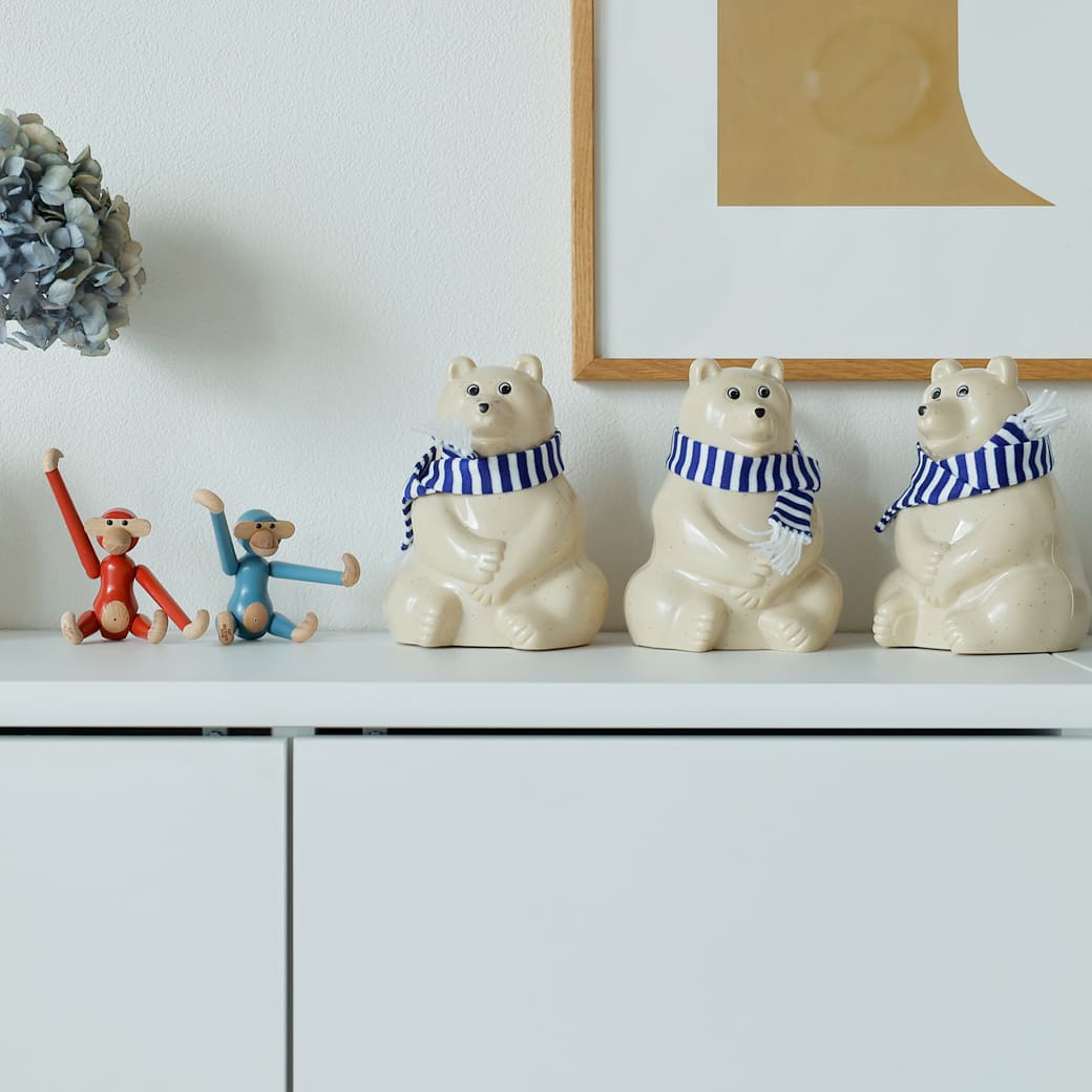 m-ob11 PLASTEP Polar Bear Money Box(白くま貯金箱)