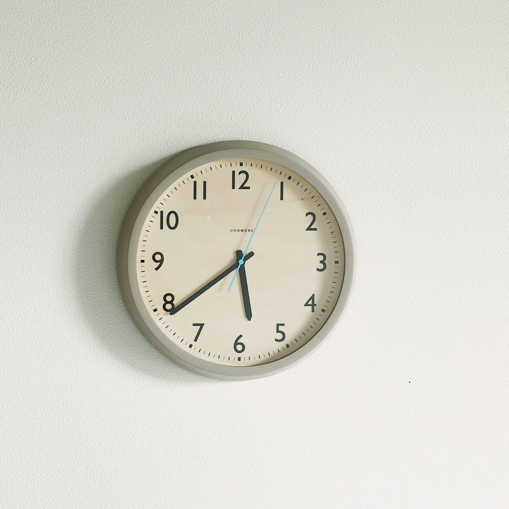 m - cl05 電波時計 DROP CLOCK GRAY - miion|北欧ナチュラルモダン家具・インテリア通販 miion(ミオン)