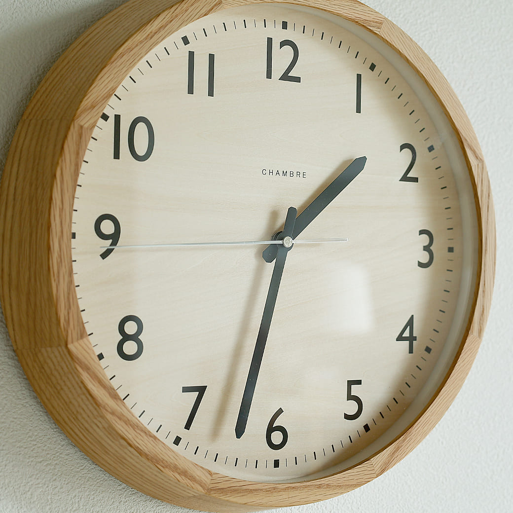 m-cl05 電波時計 DROP CLOCK OAK