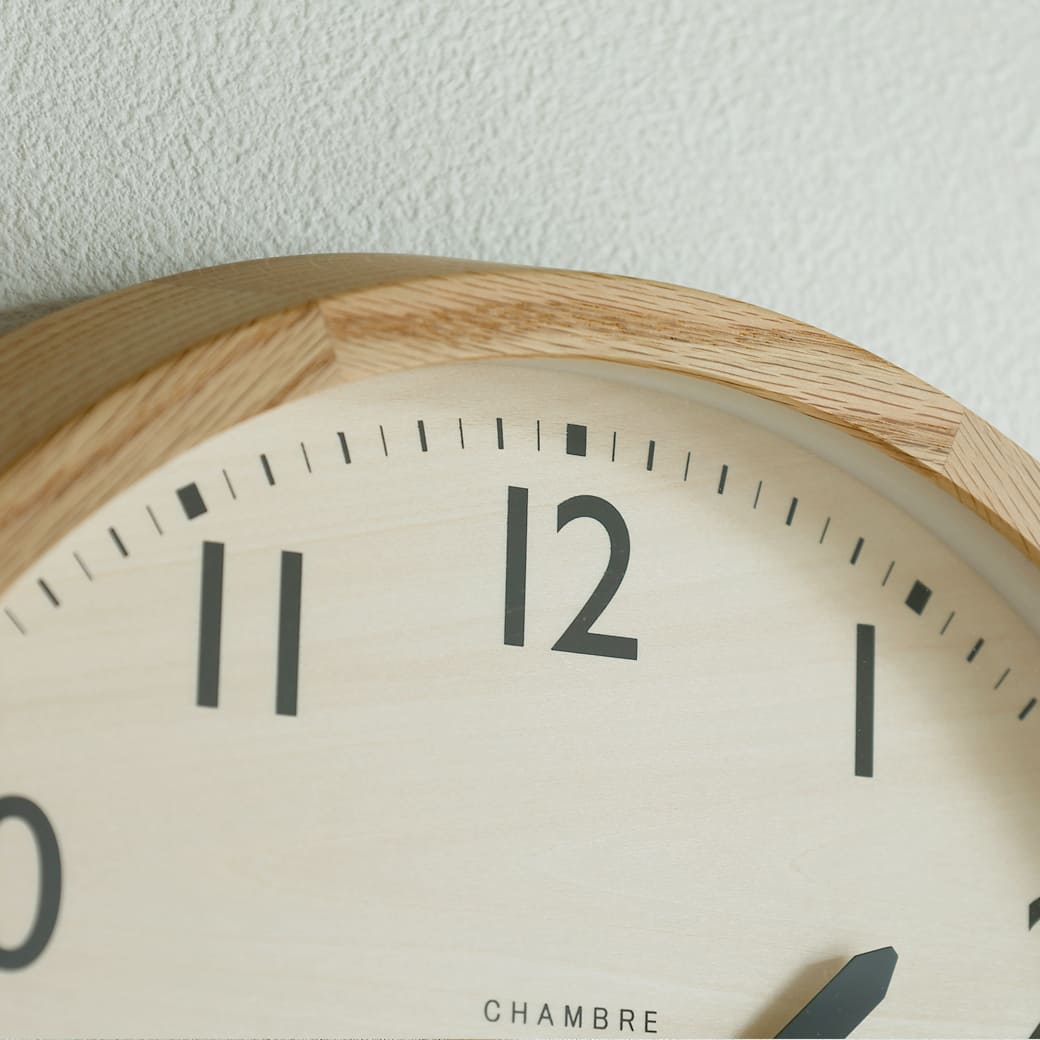 m - cl05 電波時計 DROP CLOCK OAK - miion|北欧ナチュラルモダン家具・インテリア通販 miion(ミオン)