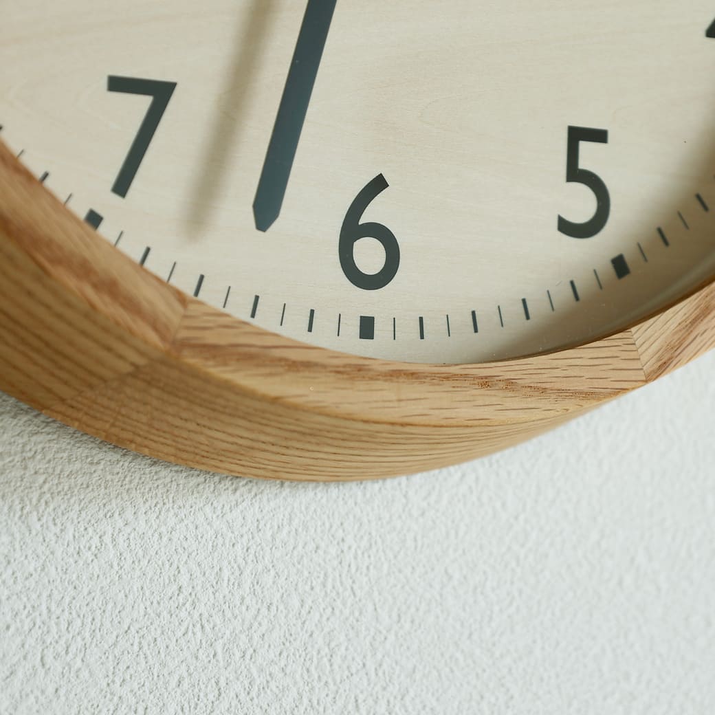 m - cl05 電波時計 DROP CLOCK OAK - miion|北欧ナチュラルモダン家具・インテリア通販 miion(ミオン)