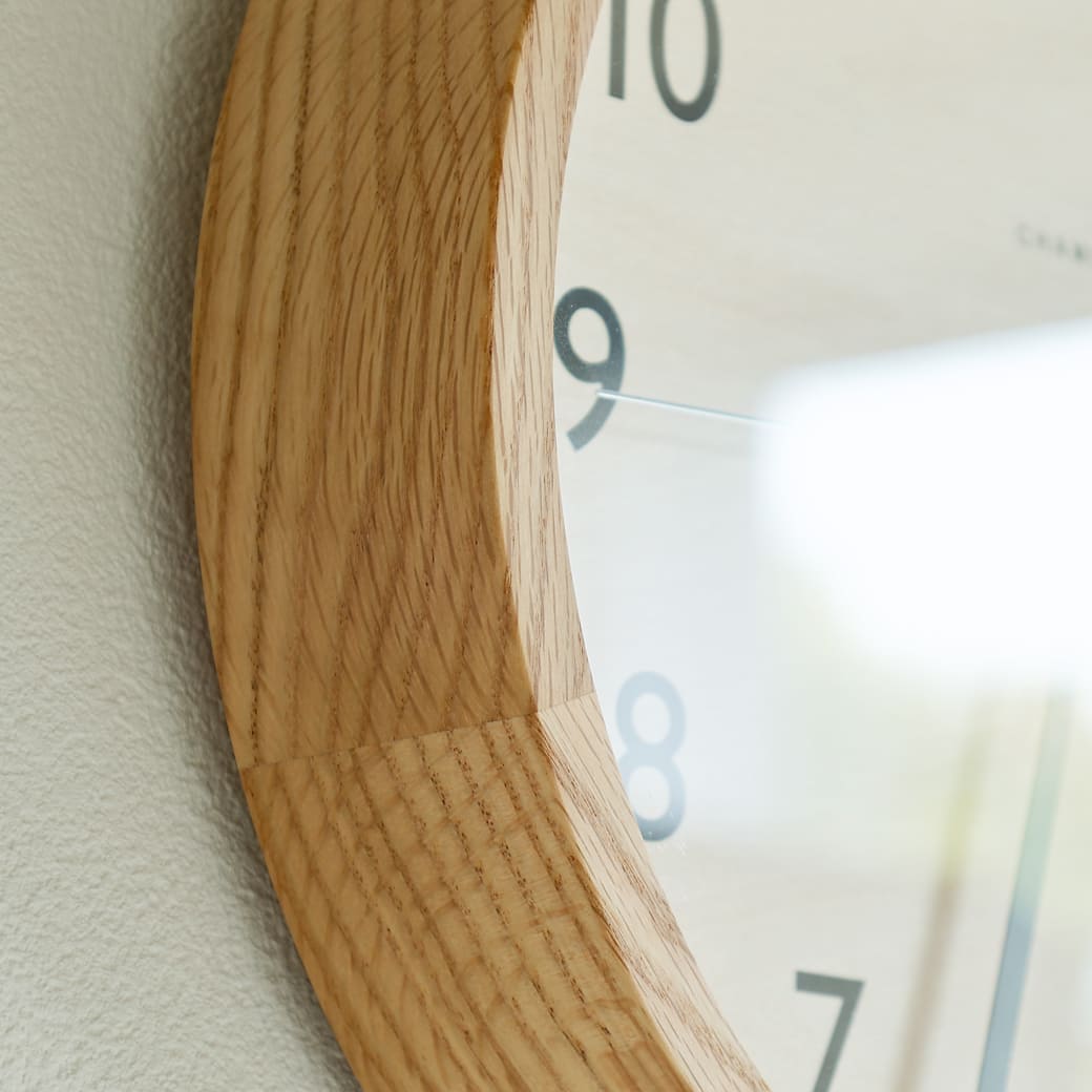 m - cl05 電波時計 DROP CLOCK OAK - miion|北欧ナチュラルモダン家具・インテリア通販 miion(ミオン)