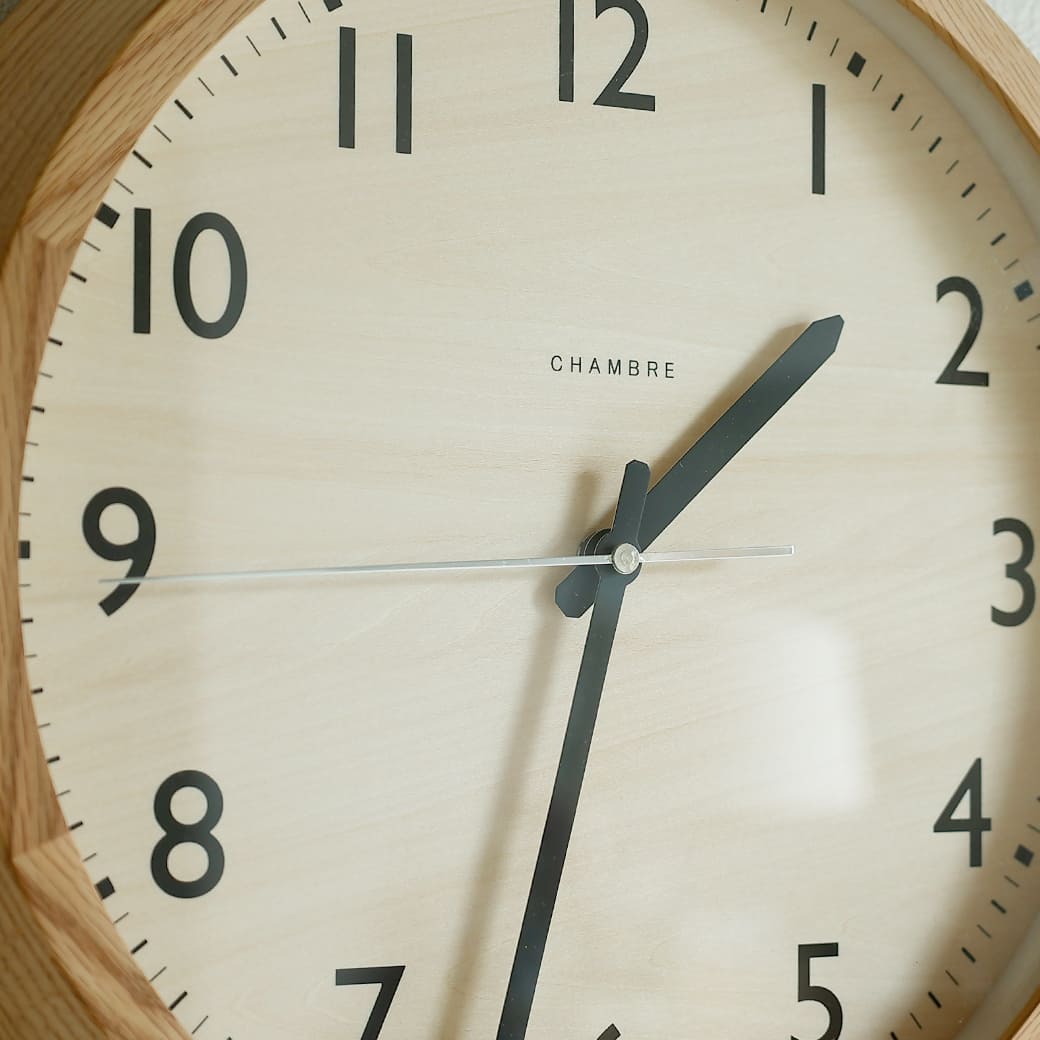 m - cl05 電波時計 DROP CLOCK OAK - miion|北欧ナチュラルモダン家具・インテリア通販 miion(ミオン)