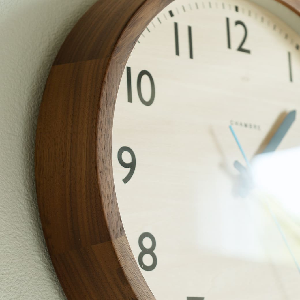 m-cl05 電波時計 DROP CLOCK WALNUT