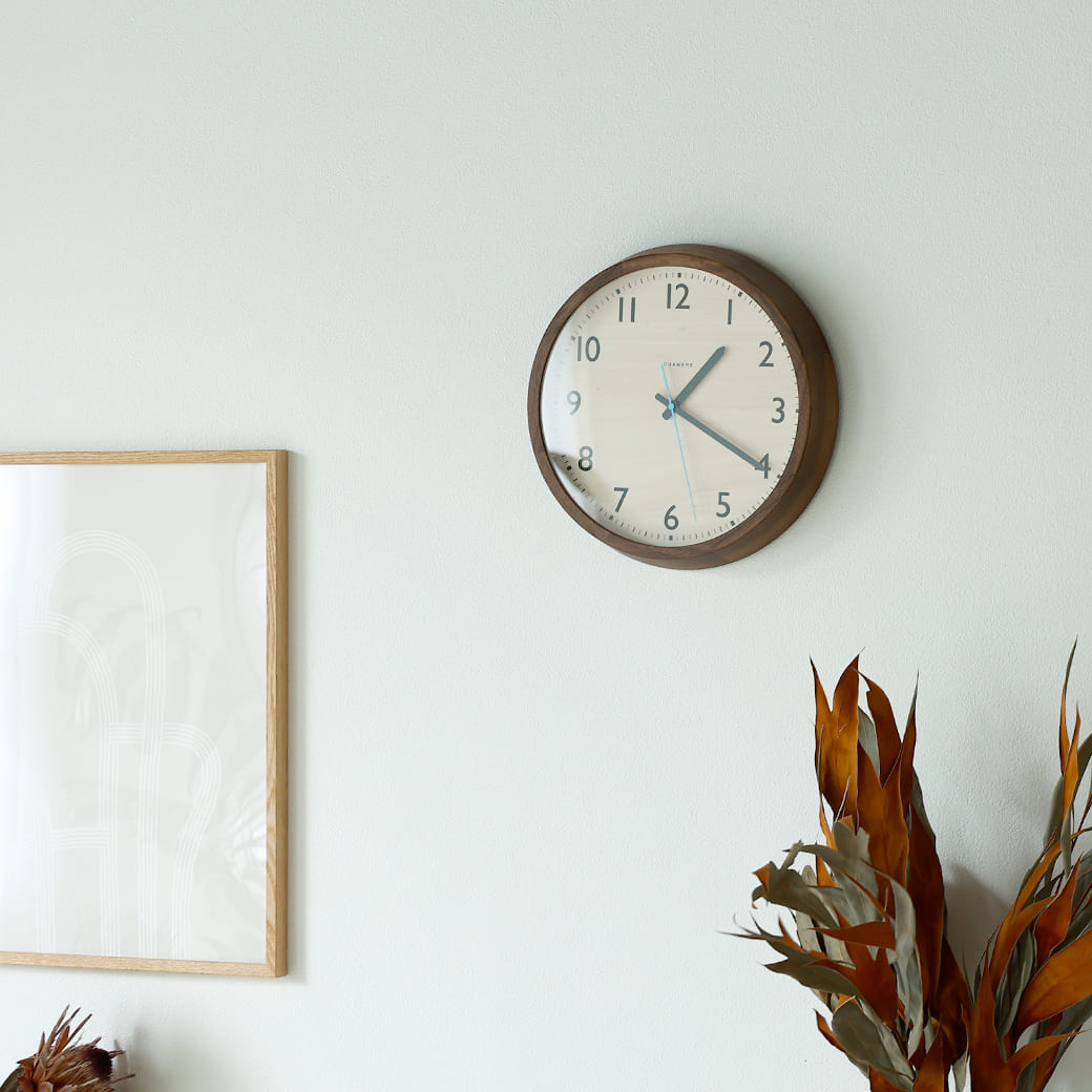 m-cl05 電波時計 DROP CLOCK WALNUT