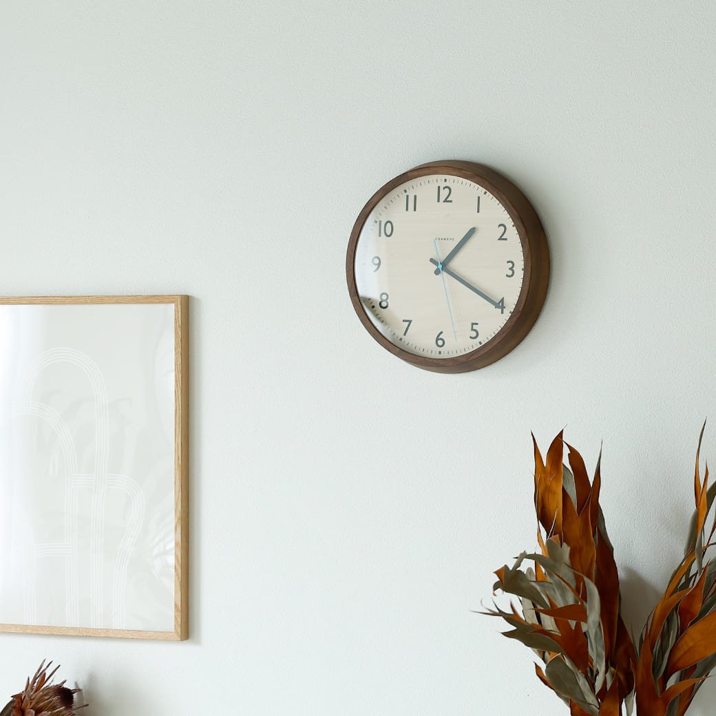m - cl05 電波時計 DROP CLOCK WALNUT - miion|北欧ナチュラルモダン家具・インテリア通販 miion(ミオン)