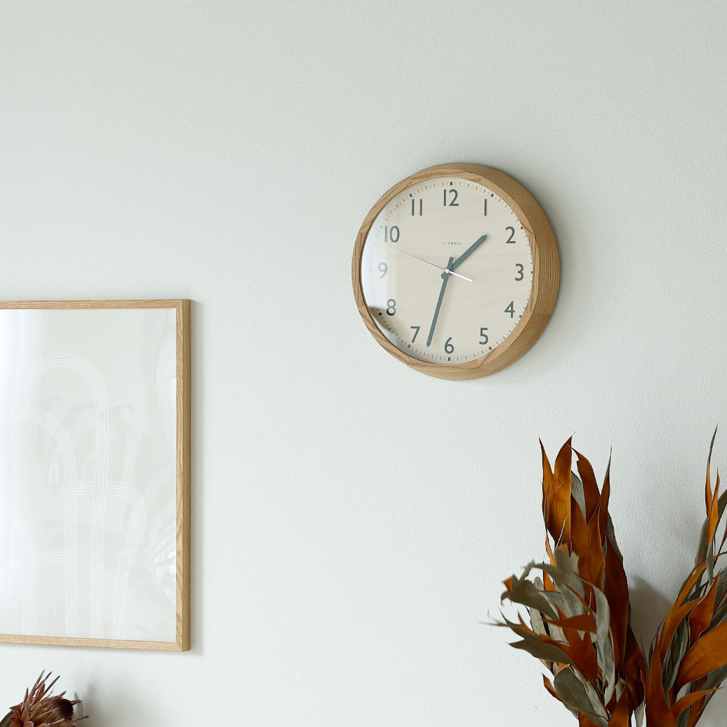 m - cl05 電波時計 DROP CLOCK OAK - miion|北欧ナチュラルモダン家具・インテリア通販 miion(ミオン)