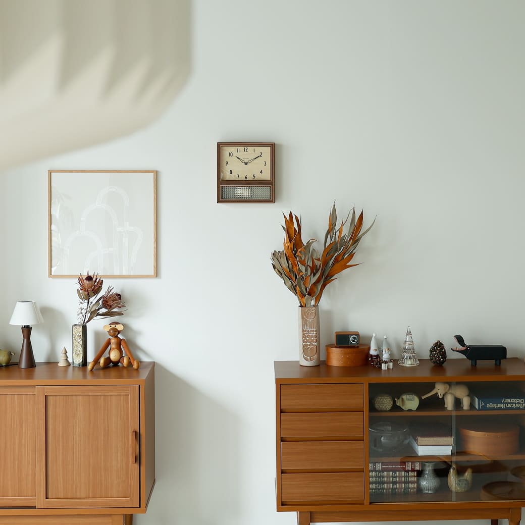 m - cl08 振り子時計 COURT PENDULUM CLOCK WALNUT - miion|北欧ナチュラルモダン家具・インテリア通販 miion(ミオン)