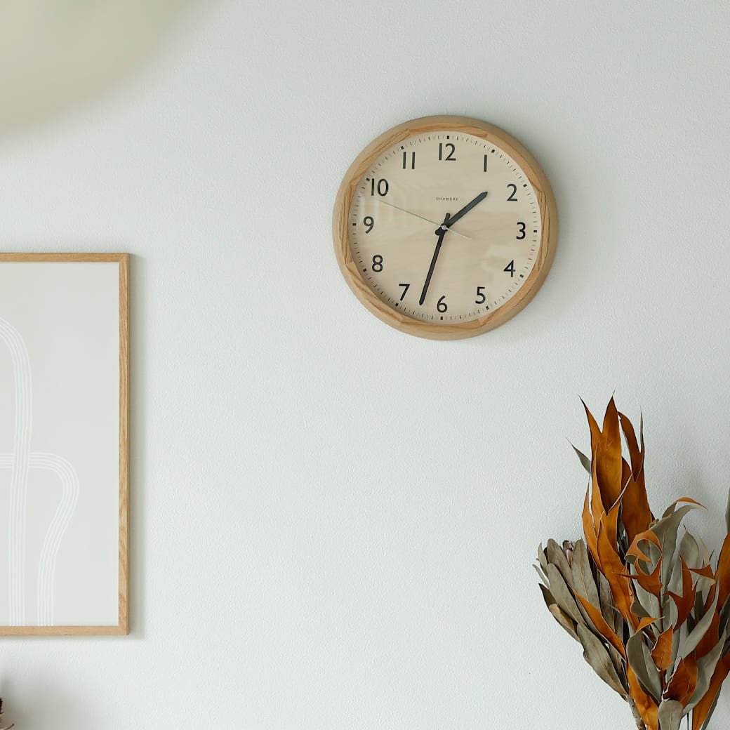 m - cl05 電波時計 DROP CLOCK OAK - miion|北欧ナチュラルモダン家具・インテリア通販 miion(ミオン)