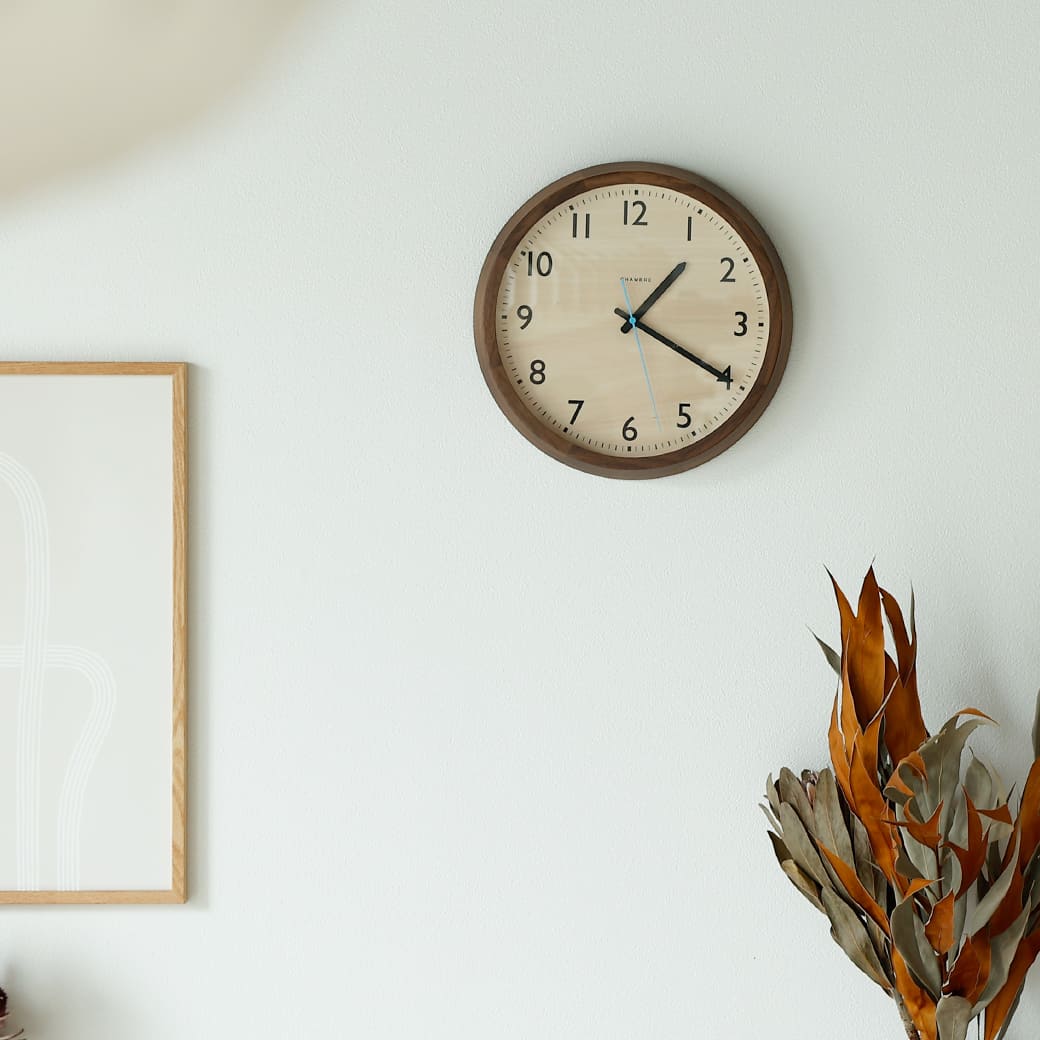 m-cl05 電波時計 DROP CLOCK WALNUT