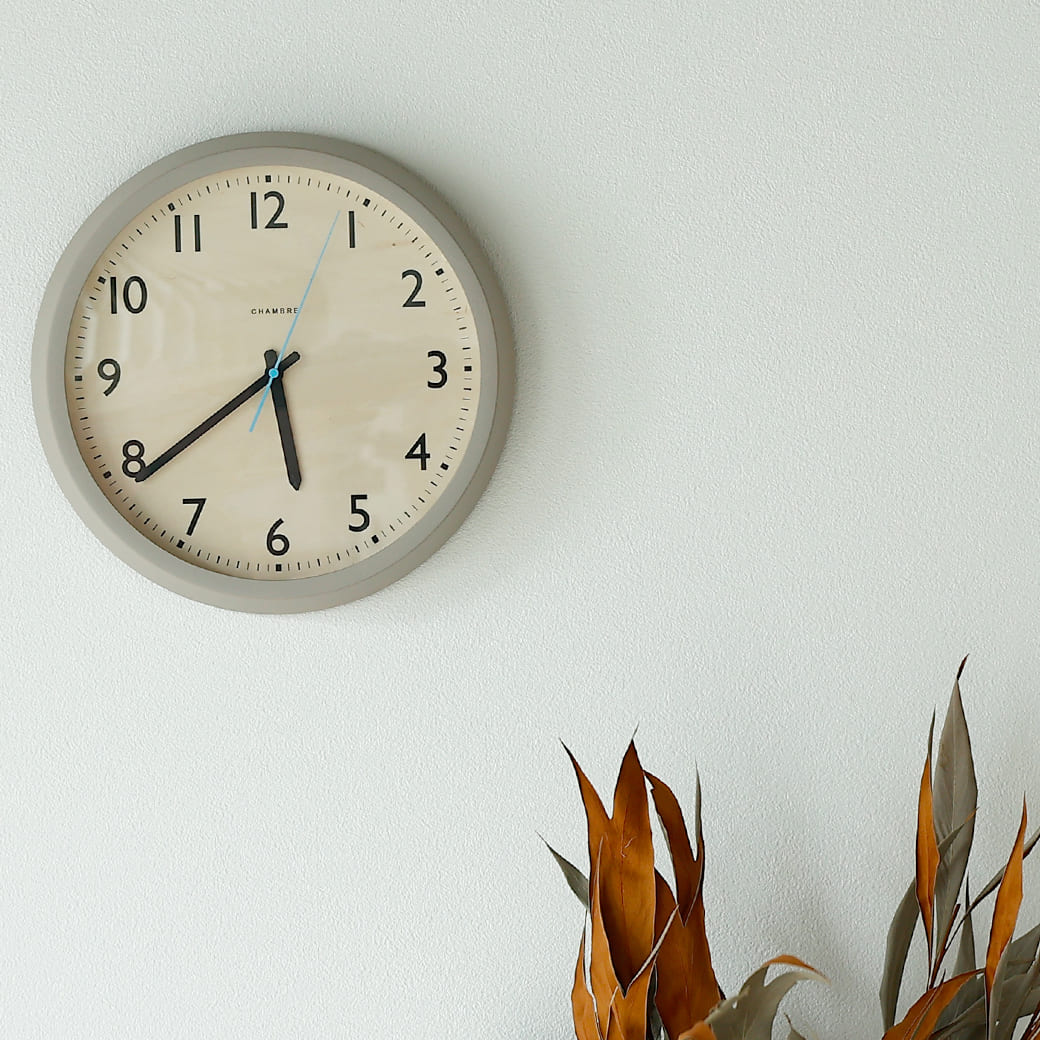 m - cl05 電波時計 DROP CLOCK GRAY - miion|北欧ナチュラルモダン家具・インテリア通販 miion(ミオン)