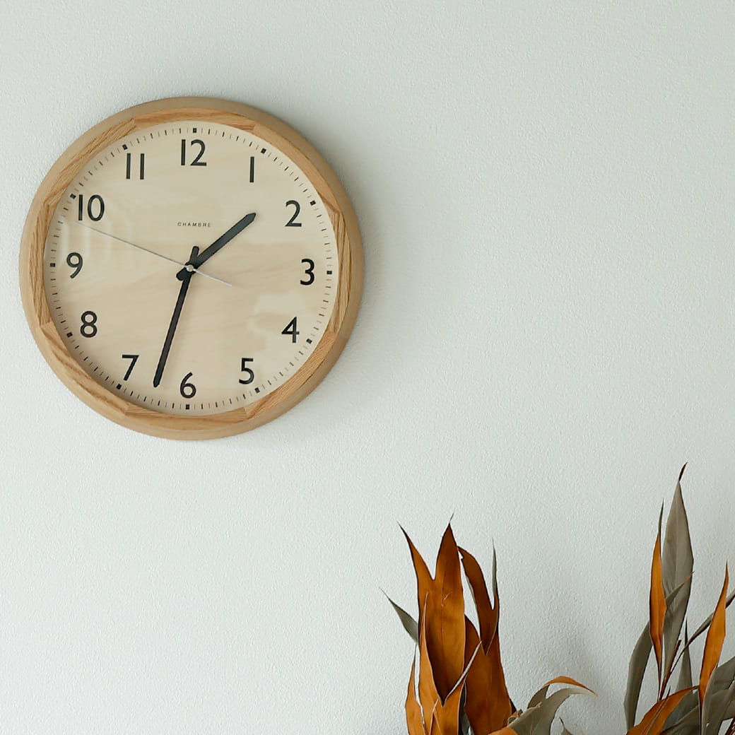 m - cl05 電波時計 DROP CLOCK OAK - miion|北欧ナチュラルモダン家具・インテリア通販 miion(ミオン)
