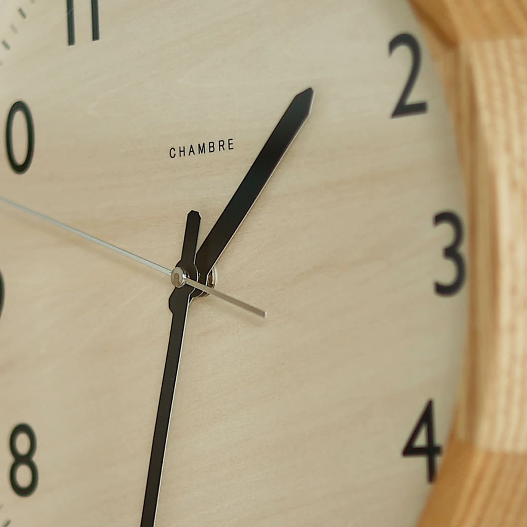m - cl05 電波時計 DROP CLOCK OAK - miion|北欧ナチュラルモダン家具・インテリア通販 miion(ミオン)
