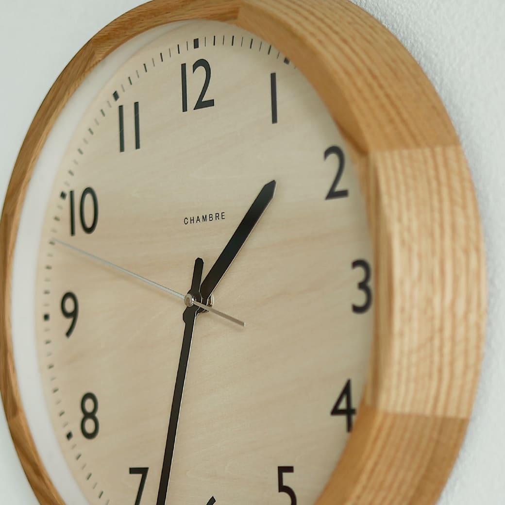 m - cl05 電波時計 DROP CLOCK OAK - miion|北欧ナチュラルモダン家具・インテリア通販 miion(ミオン)