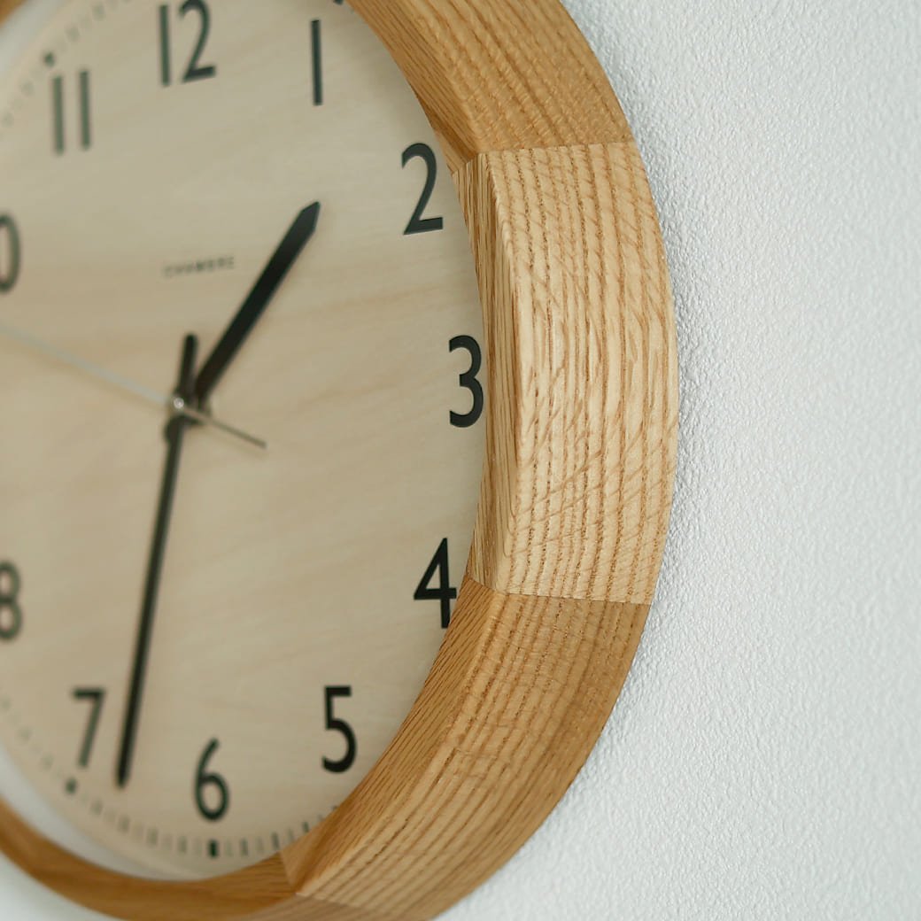m - cl05 電波時計 DROP CLOCK OAK - miion|北欧ナチュラルモダン家具・インテリア通販 miion(ミオン)